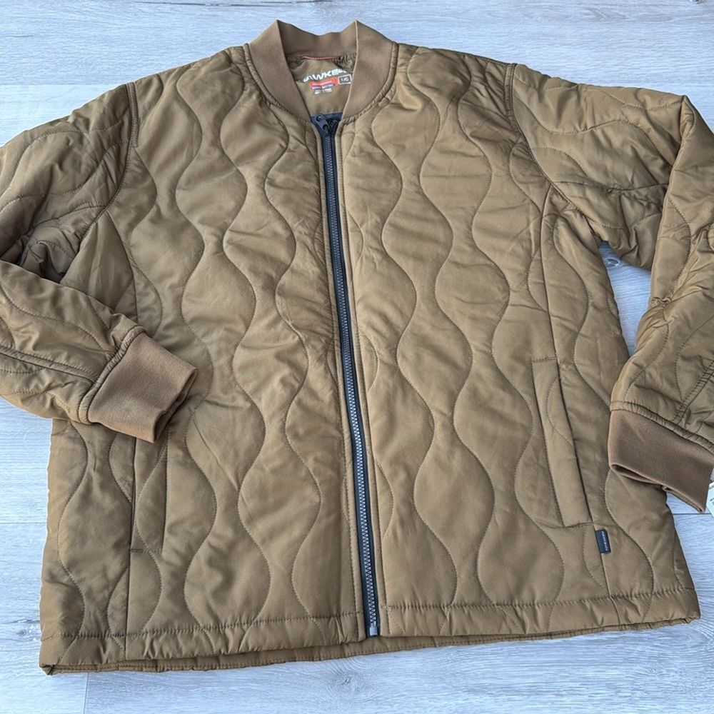 Hawk & Co Men's Onion Quilted Bark Brown Jacket Large NWT in packaging - Picture 4 of 8